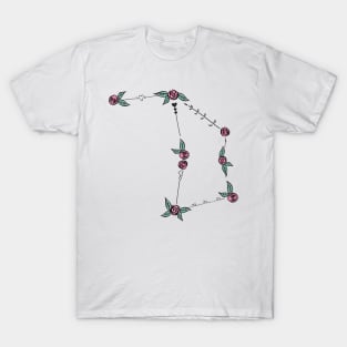 Ara (The Alter) Constellation Roses and Hearts Doodle T-Shirt